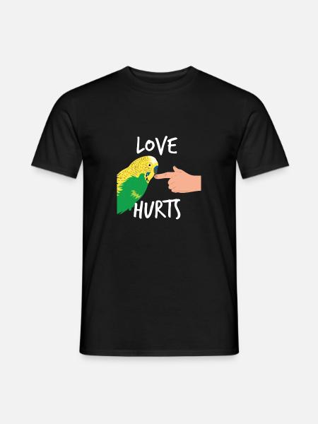 Budgie T-Shirt Parrot Funny Gift - Men's T-Shirt - black
