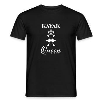 Kayak - Canoë - Pagayeur - Reine - T-shirt homme - noir - Devant - AI Model Male 178 light (178cm)