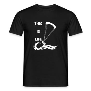 Kitesurfing - Kitesurfing - Kitesurfing - Gift - Men's T-Shirt - black - Front - AI Model Male 178 light (178cm)