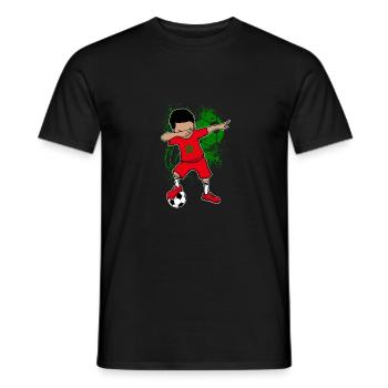 Equipe nationale de football du Maroc WM Dab - T-shirt homme - noir - Devant - AI Model Male 178 light (178cm)