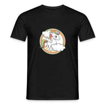 Unicorn - Unicorn - Men's T-Shirt - black - Front - AI Model Male 178 light (178cm)