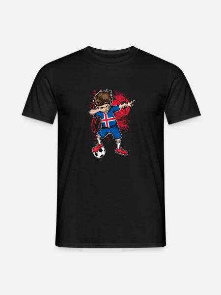 Island Fußball Nationalmannschaft WM - Mænd T-shirt - sort
