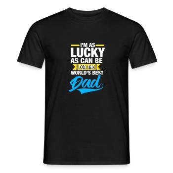 World's Best Dad - Men's T-Shirt - black - Front - AI Model Male 178 light (178cm)