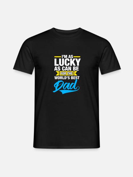 Bester Vater der Welt - Männer T-Shirt - Schwarz