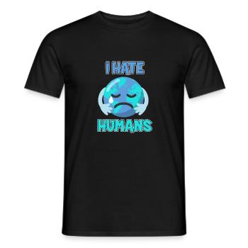 Sad World Earth Day - T-shirt homme - noir - Devant - AI Model Male 178 light (178cm)