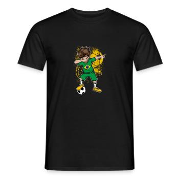 Brazil Soccer World Cup jersey national team - Men's T-Shirt - black - Front - AI Model Male 178 light (178cm)