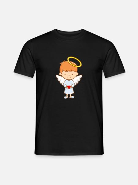 Sweet guardian angel - Men's T-Shirt - black
