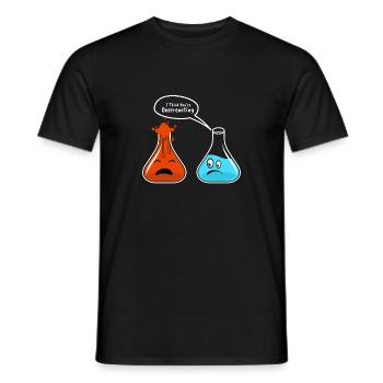 Je pense que vous surexploitez la chimie physique Nerd Geek - T-shirt homme - noir - Devant - AI Model Male 178 light (178cm)