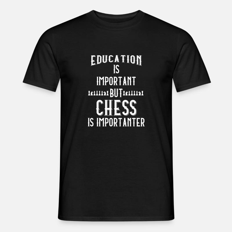 Chess - Chess - Chessmen - Education - Men's T-shirt - black