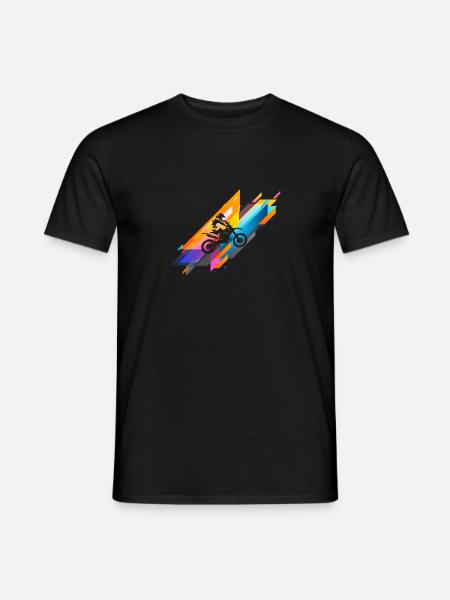 Motocross - Männer T-Shirt - Schwarz
