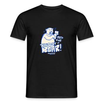 Feed The Hungry Bear! - Men's T-Shirt - black - Front - AI Model Male 178 light (178cm)