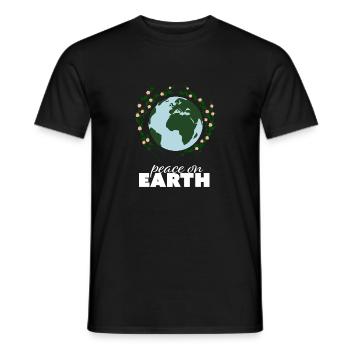 Frieden auf Erden, Peace, Freiheit, Geschenkidee - Männer T-Shirt - Schwarz - Vorne - AI Model Male 178 light (178cm)