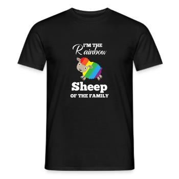 LGBT T-Shirt - Homosexuell - Gay - Lesbisch - Fun - Männer T-Shirt - Schwarz - Vorne - AI Model Male 178 light (178cm)