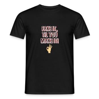 Fais-le, jusqu'à ce que tu le fasses! Cadeau - dictons - T-shirt homme - noir - Devant - AI Model Male 178 light (178cm)