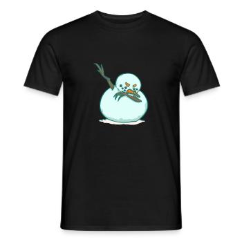 DAB bonhomme de neige - hiver - danse - T-shirt homme - noir - Devant - AI Model Male 178 light (178cm)