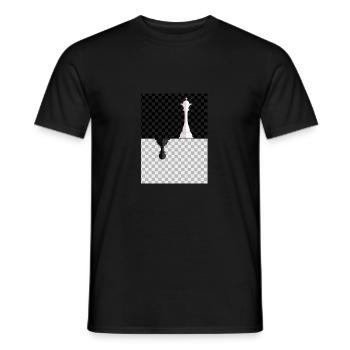 Schachmatt Dame König Bauer Schach - Männer T-Shirt - Schwarz - Vorne - AI Model Male 178 light (178cm)
