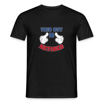 This Guy Is Retired - Men's T-Shirt - black - Front - AI Model Male 178 light (178cm)