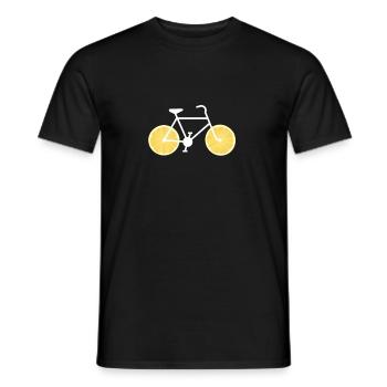 Citron vélo vélo citron vélo cadeau - T-shirt homme - noir - Devant - AI Model Male 178 light (178cm)