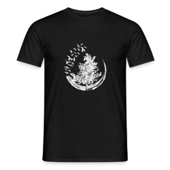 Bonsai Gärtner Bonsai Baum Shirt Geschenk Vögel - Männer T-Shirt - Schwarz - Vorne - AI Model Male 178 light (178cm)