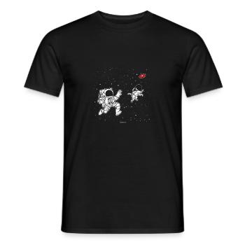 Cadeau de chien astronaute - T-shirt homme - noir - Devant - AI Model Male 178 light (178cm)