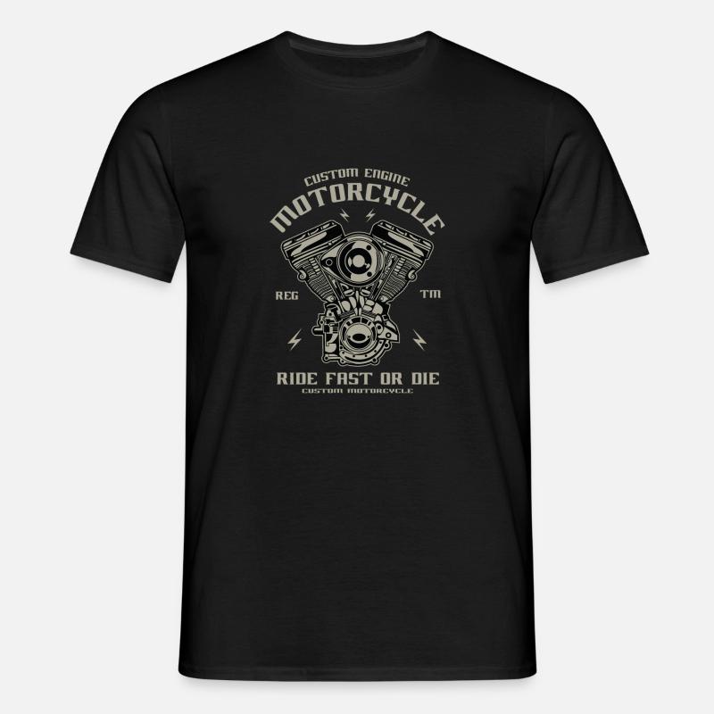 Custom Engine - Männer T-Shirt - Schwarz