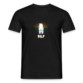 BILF Bear I'd Like to Fuck LGBT Gift Gay Homo - Men's T-Shirt - black - Front - AI Model Male 178 light (178cm)