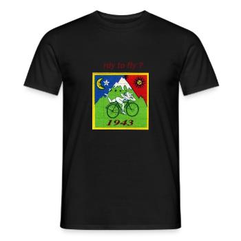 Rdy à voler - T-shirt homme - noir - Devant - AI Model Male 178 light (178cm)