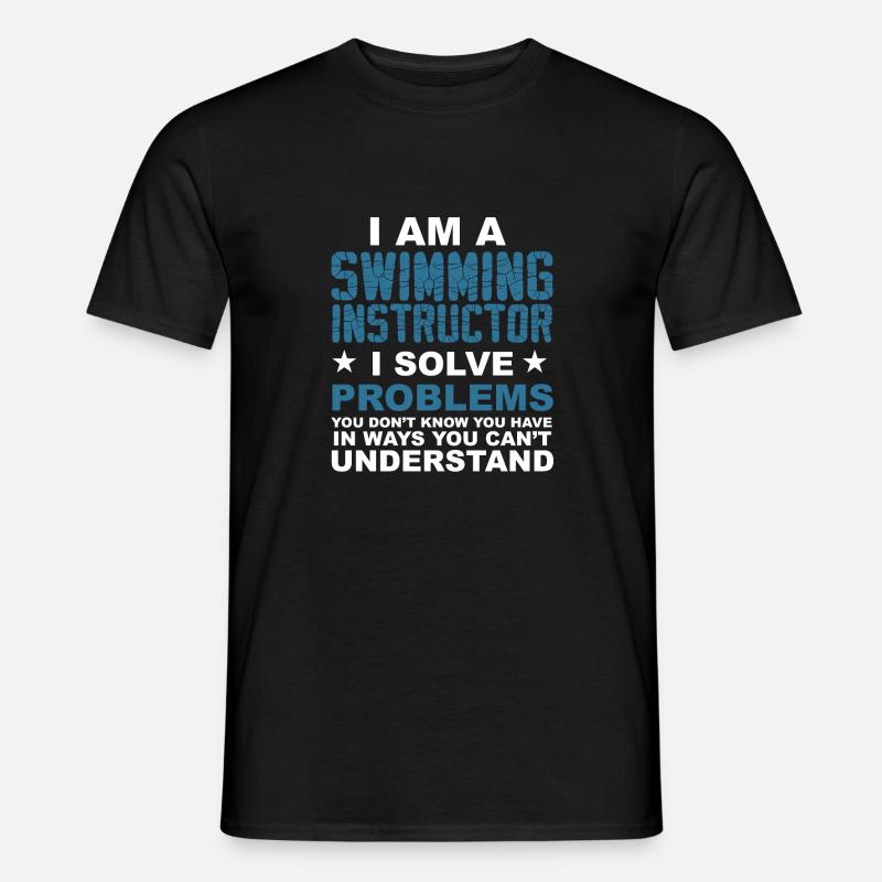 Ich bin ein Schwimmlehrer.. - Geschenk - Männer T-Shirt - Schwarz