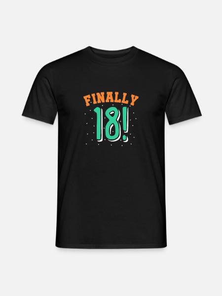 18 ans - T-shirt homme - noir