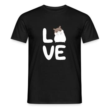 Hamster - hamster titulaire - amour de hamster - amour - T-shirt homme - noir - Devant - AI Model Male 178 light (178cm)
