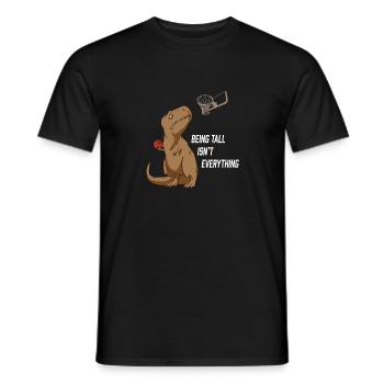 Funny Basketball T-rex - T-shirt homme - noir - Devant - AI Model Male 178 light (178cm)