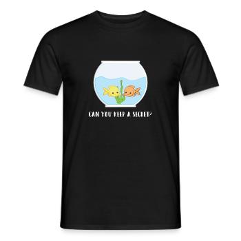 Poisson - Titulaire de poisson - Aquarist - Funny - Lol - T-shirt homme - noir - Devant - AI Model Male 178 light (178cm)