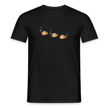 Poisson - Détenteur de poisson - Aquarist - Drôle - T-shirt homme - noir - Devant - AI Model Male 178 light (178cm)