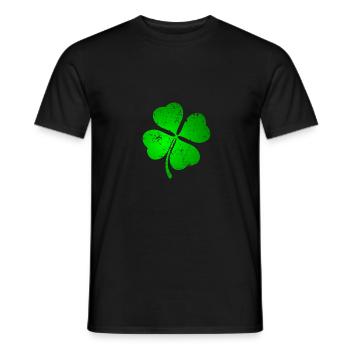 Élégant St. Patricksday - T-shirt homme - noir - Devant - AI Model Male 178 light (178cm)