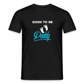 Bald Vater! Werdender Papa Geschenk Kind kommt - Männer T-Shirt - Schwarz - Vorne - AI Model Male 178 light (178cm)