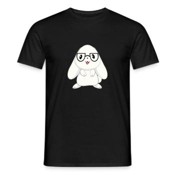 Hasen - Hase - Hasenbesitzer - Niedlich - Geschenk - Männer T-Shirt - Schwarz - Vorne - AI Model Male 178 light (178cm)