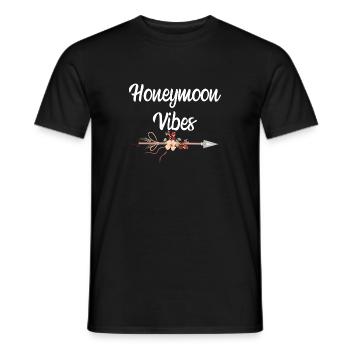 Honeymoon vibes Flitterwochen Hochzeitsgeschenk - Männer T-Shirt - Schwarz - Vorne - AI Model Male 178 light (178cm)