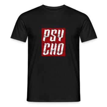 Conception psycho - T-shirt homme - noir - Devant - AI Model Male 178 light (178cm)