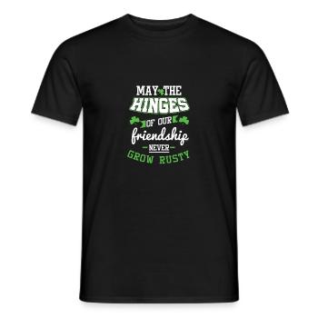 Les charnières de notre amitié - T-shirt homme - noir - Devant - AI Model Male 178 light (178cm)