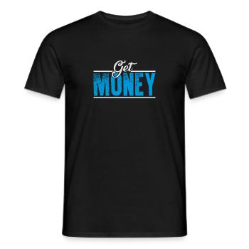 Obtenez de l'argent - T-shirt homme - noir - Devant - AI Model Male 178 light (178cm)