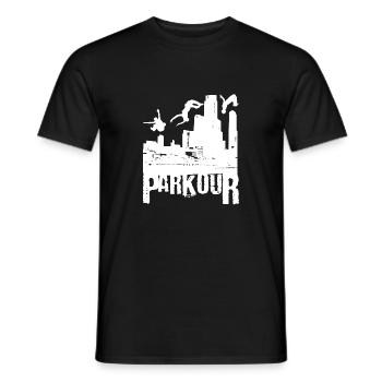 Parkour Geschenk Le Parcour Freerunning Backflip - Männer T-Shirt - Schwarz - Vorne - AI Model Male 178 light (178cm)