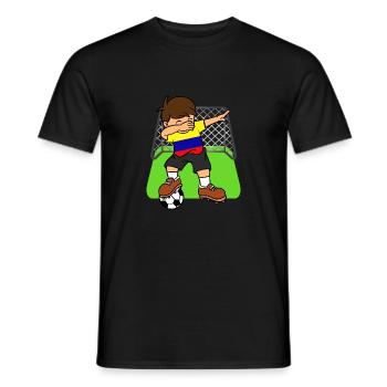 Colombie Ballon de football Dabbing Kid Colombiens - T-shirt homme - noir - Devant - AI Model Male 178 light (178cm)