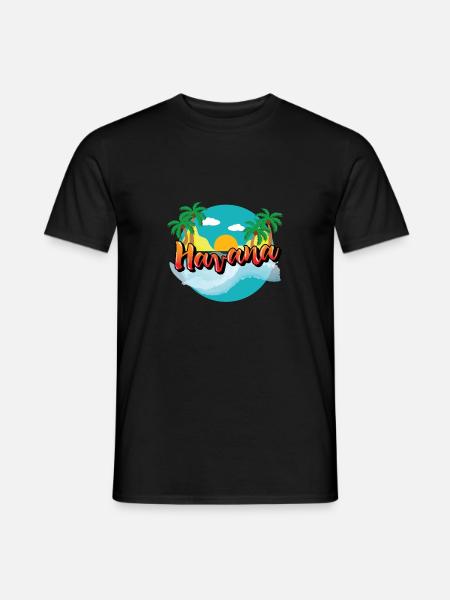 Havanna Kuba Karibik Urlaub Kreuzfahrt - Männer T-Shirt - Schwarz