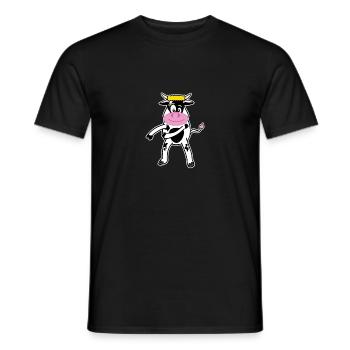 Floss Dance Déplacer Cow - T-shirt homme - noir - Devant - AI Model Male 178 light (178cm)