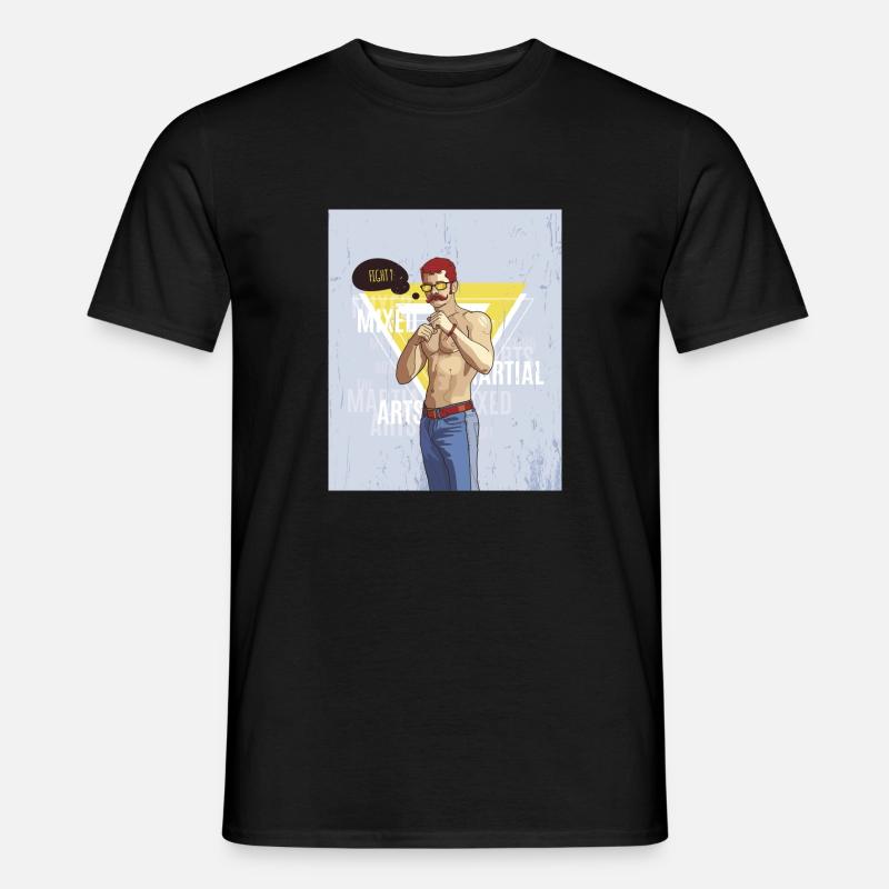 Hipster - Männer T-Shirt - Schwarz