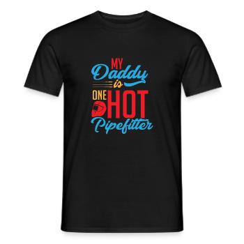 Pipefitter dad - Männer T-Shirt - Schwarz - Vorne - AI Model Male 178 light (178cm)