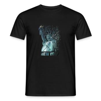 statue de la liberté - T-shirt homme - noir - Devant - AI Model Male 178 light (178cm)