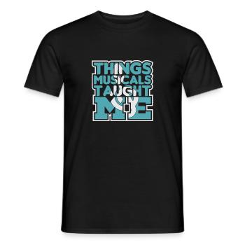 Musicals - Men's T-Shirt - black - Front - AI Model Male 178 light (178cm)