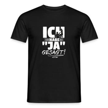 Soirée Bachelorette | Cadeau pour les mariages - T-shirt homme - noir - Devant - AI Model Male 178 light (178cm)