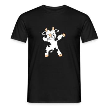 Dabbing Cow Kuh Kühe Geschenk Muh süß Milchkuh - Männer T-Shirt - Schwarz - Vorne - AI Model Male 178 light (178cm)